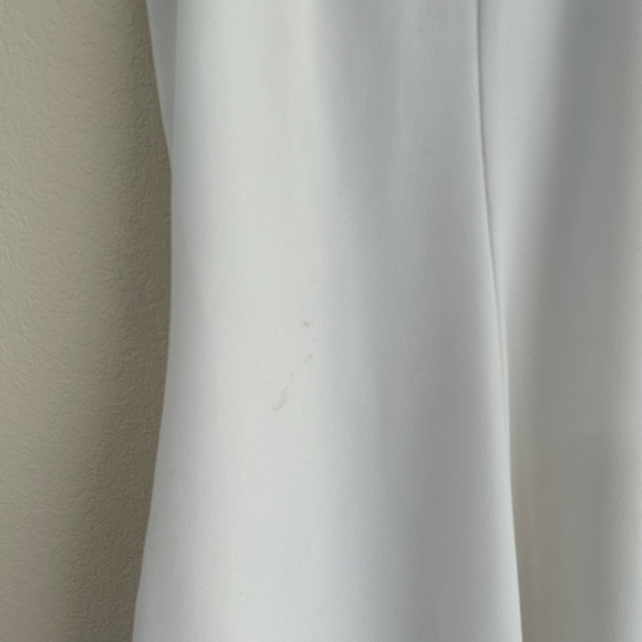 BCX Asymmetrical-Hem Rhinestone Dress Halter Off White Body-con Spandex Size M - Picture 9 of 10